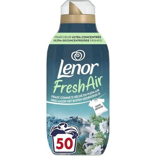 Lenor Fresh Air Adoucissant Solstice Boréal 50 Lavages, 700ml - Fraîcheur Ultra Concentrée