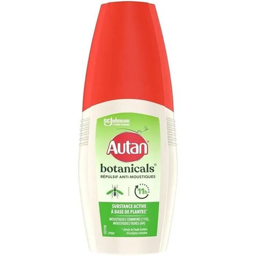 Autan Botanicals Spray Corps - Répulsif Anti-Moustiques - Substance Active À Base De Plantes - 6h De Protection - 1 Spray, 100ml 