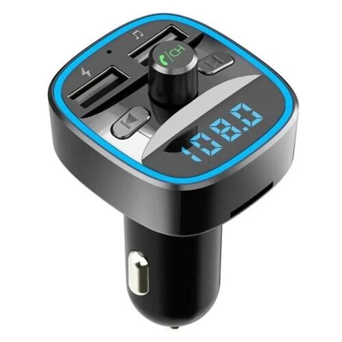 Accessoire audio - vidéo,Transmetteur FM Bluetooth 5.0 T25, chargeur double USB, prise en charge de la carte TF, - Type Black