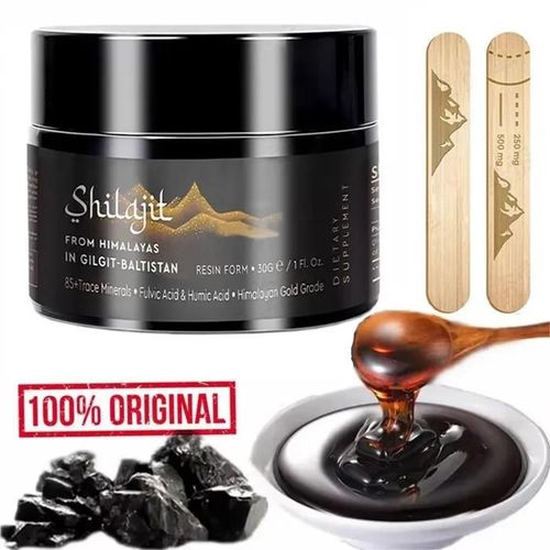 Résine Shilajit Organique - Himalaya - 30g - Vitalité - Produit Ayurvédique 