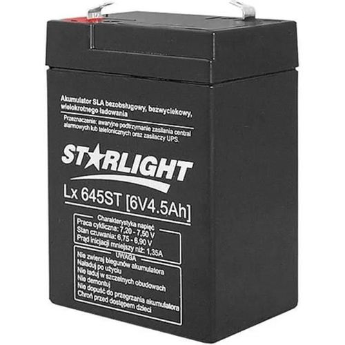 Starlight Gel Batterie 6v 4.5ah Systèmes De Signalisation, Modélisation, Alimentation De Secours, Les Voitures Électriques, Solaire