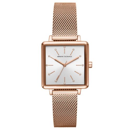 Montre Armani Exchange En Maille Milanaise Rose