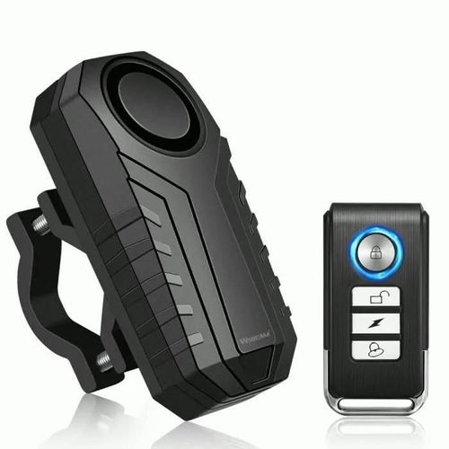 alarme Anti vol pour vélo, étanche, avec support, 113dB, Anti cambriolage, Vibration, pour moto, sécurité