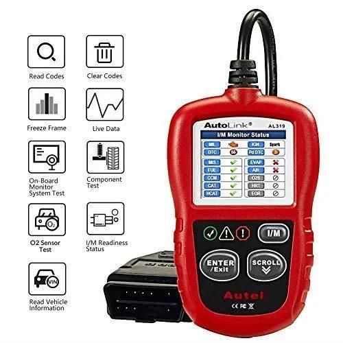 Autel Autolink Al319 Obd2-Eobd Outil De Diagnostic De Voiture Avec Lecture Et Effacement Des Codes, Vérifier L'état Des Émissions
