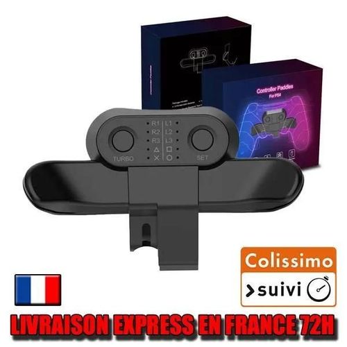 Contrôleur - PS4 - Fixation Dorsale - Filaire - Noir - 10 touches mappables