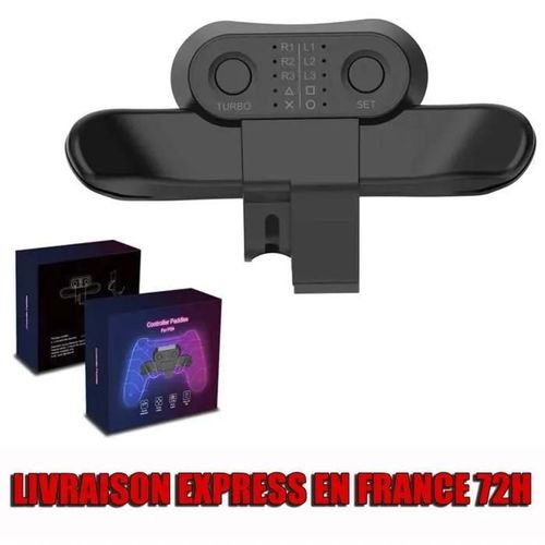 Accessoire - PS4 - Fixation Bouton Arrière Dorsale - Noir - Branchez et jouez - Mappage 10 touches