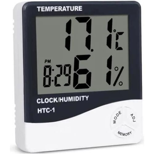 Thermometre - Hydrometre Thermomètre Hygromètre Numérique Digital Température Humidité Maxmin Heure