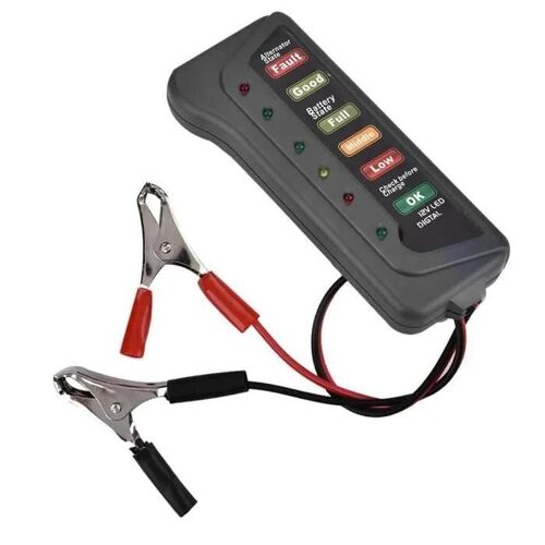Testeur de batterie de voiture 12 V, testeur de charge de batterie de moto de voiture 12 V, vérification de démarrage d'alternat,399