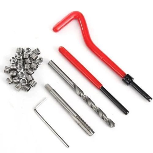 Kit Coffret 30pcs Outils Fil Réparation De Filetage M6 Type Helicoil Garage S0376c