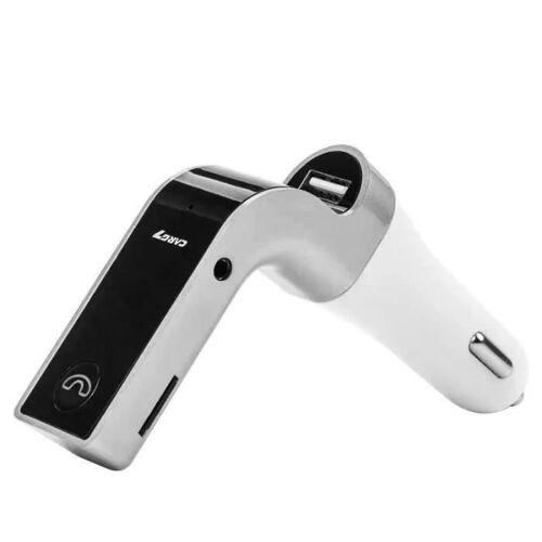 Argent LCD Bluetooth Kit de voiture sans fil Transmetteur FM Lecteur MP3 TF Chargeur de disque USB Go70164