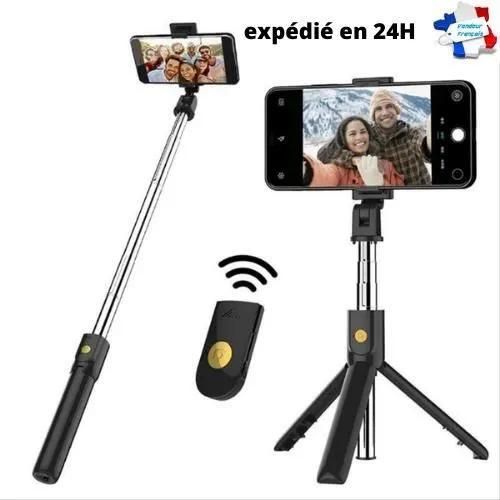 Selfie Bâton Perche Télescopique Trépied Bluetooth Android Apple Smartphone neuf