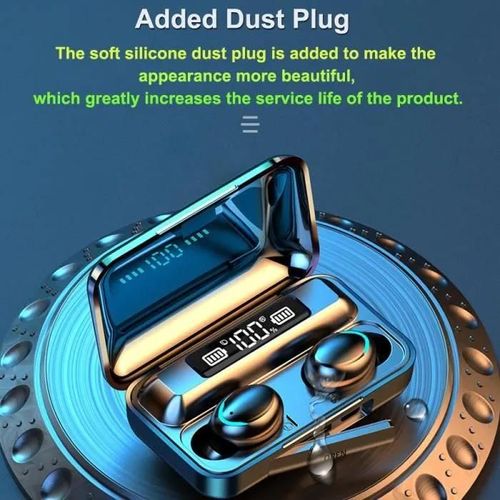 Oreillette Sans Fil Bluetooth 5.0 Tws L'oreillette Bluetooth Prend En Charge Xiaomi / Iphone, Équipée D'une Stéréo 900 2200mah