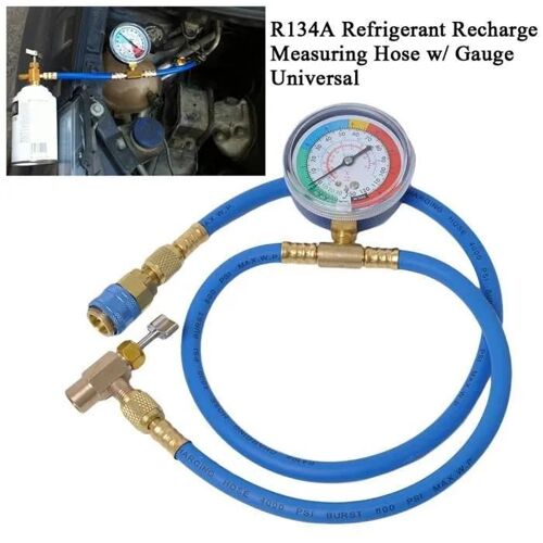 Tuyau de recharge R134A - Miaienu - 153 - Jauge universelle - 0-250psi - 115cm