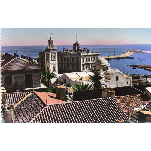 Carte Postale Milieu Xx Ème Siècle N° 43 - Alger - Algerie - Le Palais Consulaire Et La Mosquee - Dentelee - Editions Jomone - 13.70 Cm X 8.50 Cm - Non Ecrite