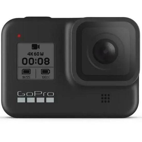 Caméra de sport - GoPro - HERO8 Black - 12 MP - Stabilisateur HyperSmooth 2.0 - Étanche jusqu'à 10 m