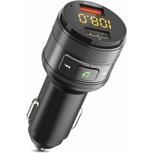 Transmetteur FM Bluetooth - ZeaLife - Adaptateur voiture - Bluetooth 5.0 - Charge rapide QC 3.0 - Mains libres