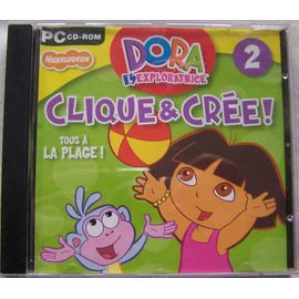 Cd Rom Pc Dora L'exploratrice 2. Clique & Crée! Tous À La Plage!