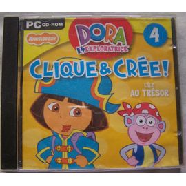 Cd Rom Pc Dora L'exploratrice 4 Clique & Crée! L'ile Au Trésor.