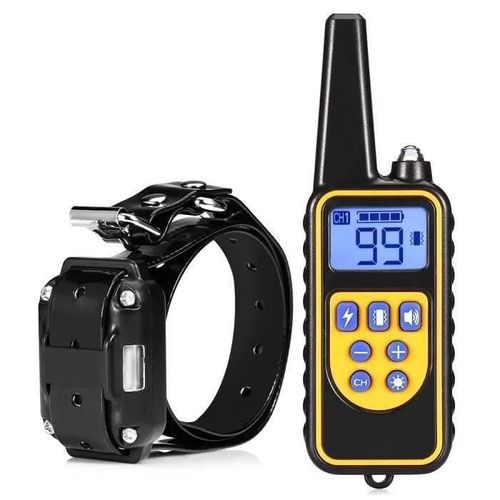 Collier De Dressage - Gobro De Dressage - Électrique Étanche - 800 M - Rechargeable Usb - Lcd