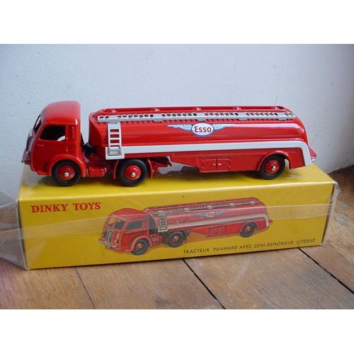 Dinky Atlas Ref 32c Camion Citerne Panhard Movic "Esso" N/B-Dinky Toys