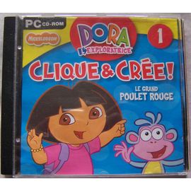 Cd Rom Pc Dora L'exploratrice 1. Clique & Crée! Le Grand Poulet Rouge