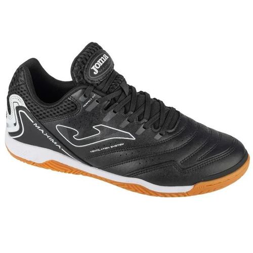 Chaussures De Foot En Salle - Joma - Maxima 25 Maxs In - Cuir Synthétique - Noir - Respirant