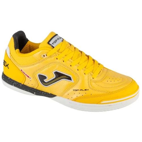 Chaussures De Foot En Salle - Joma - Top Flex 25 Tops In - Jaune - Cuir Fleur - Respirant