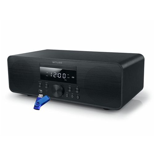 Micro-chaîne stéréo Muse M-880 FBC - 2x40 Watts - Radio FM/DAB+ - Lecteur CD/Porte CD Tiroir, Bluetooth +Clé 32G