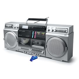 MUSE M-380GBS Boombox Cassettes rétro avec Lecteur CD, AUX et Bluetooth, Compatible Smartphone, enregistreur Cassette+Clé 32G
