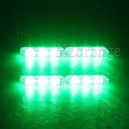2x4 Led Stroboscopique Avertissement Police Lumière Automobiles 12v Voiture Camion Clignotant Pompiers Ambulance Clignotant D'urgence Clignotant Fso Accessoires De Voiture