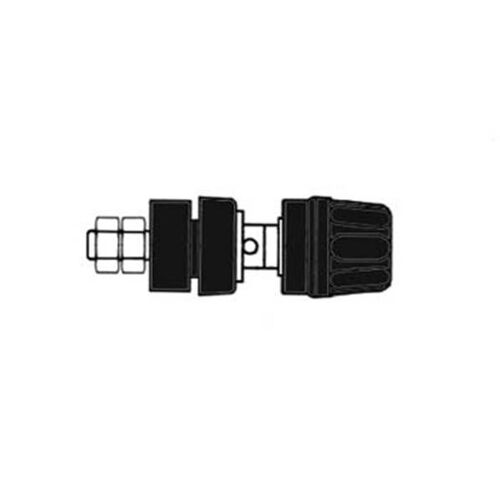 Douille 4mm Avec Bouchon Imperdable- Noir (pki 10a)