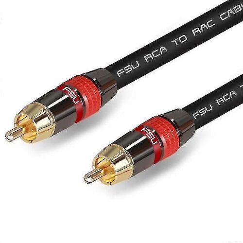 Audio Numérique Rca Câble Premium Stéréo Rca Vers Rca Coaxial Spdif Câble Haut-Parleur Mâle Hifi Subwoofer