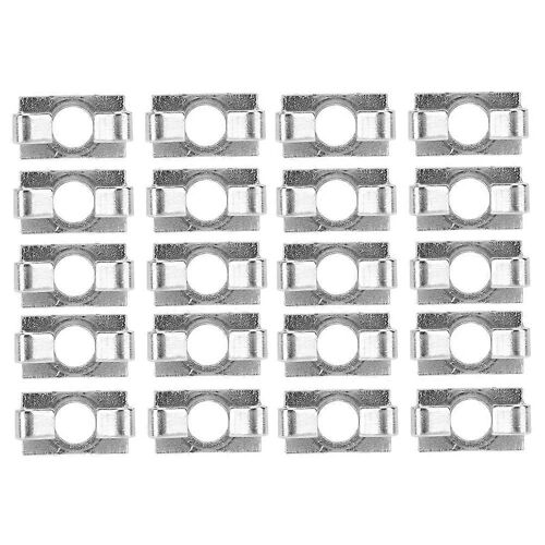20pcs profil en aluminium ressort élastique connecteur en acier galvanisé intégré fixation de raccord20 series-slot 6