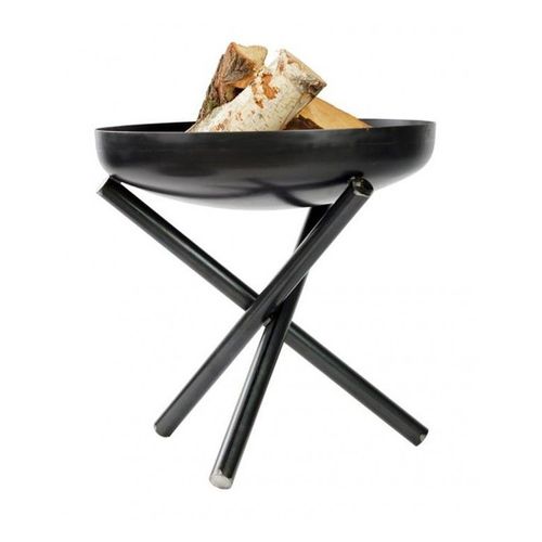 Brasero de jardin TSITO en acier-Ø 60cm-Acier naturel---Acier naturel