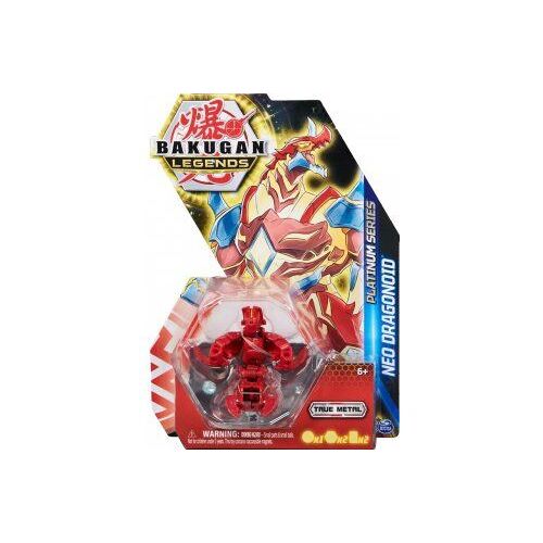 Coffret Bakugan - Pack Legends Neo Dragonoid : Boule Rouge Figurine - Platinum Série 4 - Set Jouet Garçon et Carte animal