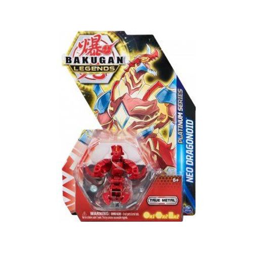 Coffret Bakugan - Pack Legends Neo Dragonoid : Boule Rouge Figurine - Platinum Série 4 - Set Jouet Garçon Et Carte Animal