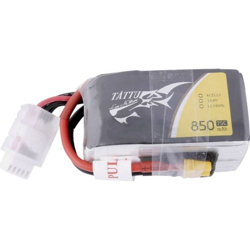 Tattu Pack Daccus De Modélisme (Lipo) 14.8 V 850 Mah Nombre De Cellules: 4 75 C Softcase Xt30-Reely
