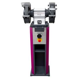 Touret à meuler dia. 200 mm 2850 rpm 600 W 400V y compris deux meules sur socle avec arrêt d'urgence interrupteur principal Optigrind GU20NS 400V