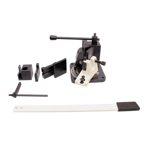 Cintreuse d'angle manuelle jusque 120° y compris 5 matrices et butée de longueur MW Tools CAT10070