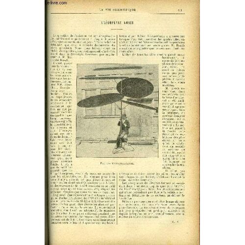 La Vie Scientifique N° 52 - L Aéroplane Kosch, Le Signal Corps Aux Etats Unis, Le Balayage Et L Arrosage Des Rues En Amérique Par J. Worms, Les Explosions Des Chaudières A Vapeur Par Daniel Bellet(...)
