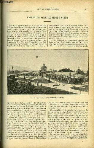 La Vie Scientifique N° 45 - L Exposition Nationale Suisse A Genève, Le Papier Pole, La Bouée Debrosse-Guerrier Et Dibos Par Jacques Worms, Ou En Est La Locomotive Électrique Par Max De Nansouty, Les(...)