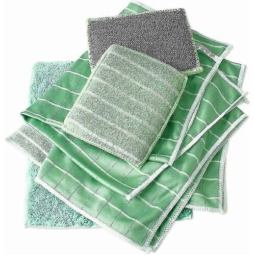 Lot de 6 Chiffon Bambou Microfibre pour Vitres Miroirs Carreaux Carrosserie - Chiffons de Nettoyage en Microfibre Bambou pour Verres, 6pcs
