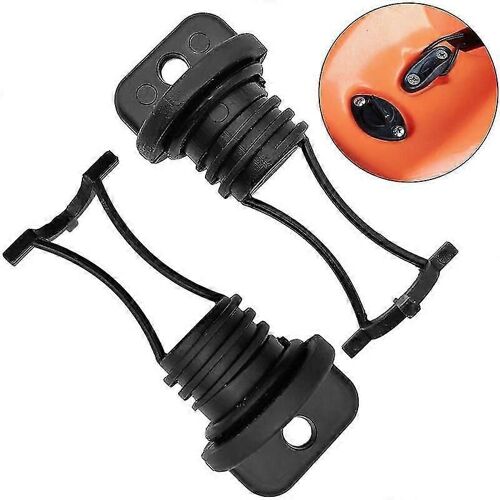 Lot De 2 Bouchons De Vidange Pour Kayak, Canoë, Bateau, Noir - Newway