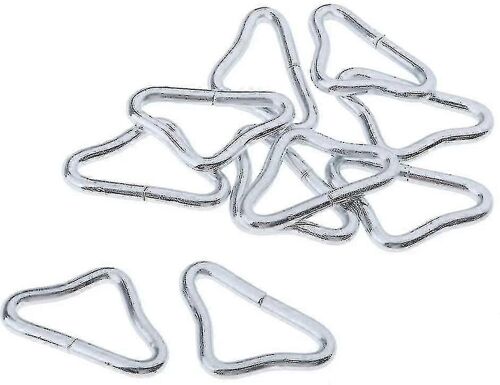 Lot De 20 Anneaux Triangulaires En Acier Inoxydable Pour Tapis De Trampoline