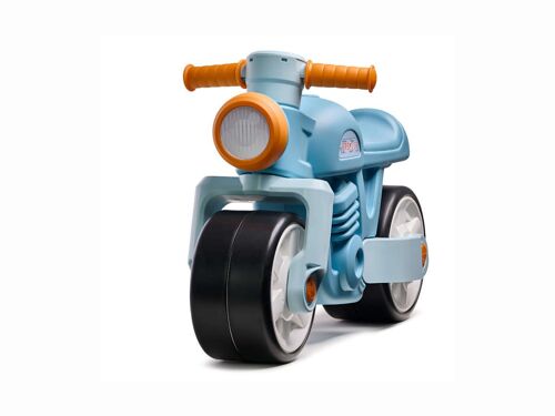 Draisienne vintage Moto bleue avec larges roues silencieuses 1 à 3 ans - Falk