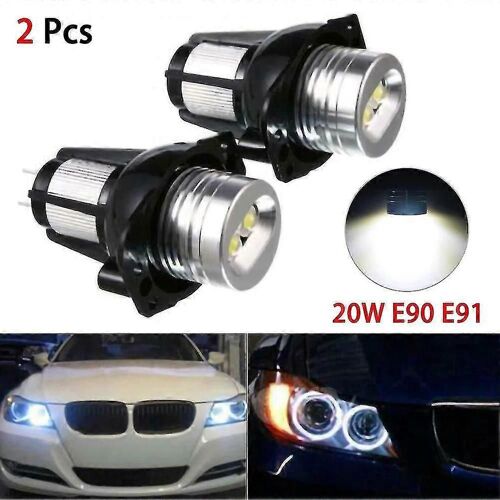Lot De 2 Ampoules Led 20 W Pour Phares De Voiture Bmw E90/E91 (2005-2008), Feux De Position Blancs 12 V, Accessoires Automobiles
