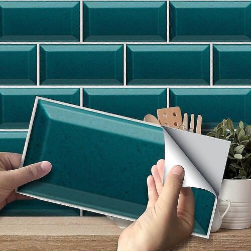 Lot de 27 autocollants pour carrelage, 20 x 10 cm, en PVC, résistants à l'eau, pour dosseret