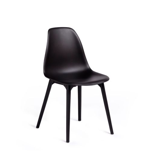 Lot De 2 Chaises De Salle À Manger Scand En Polypropylène Noir