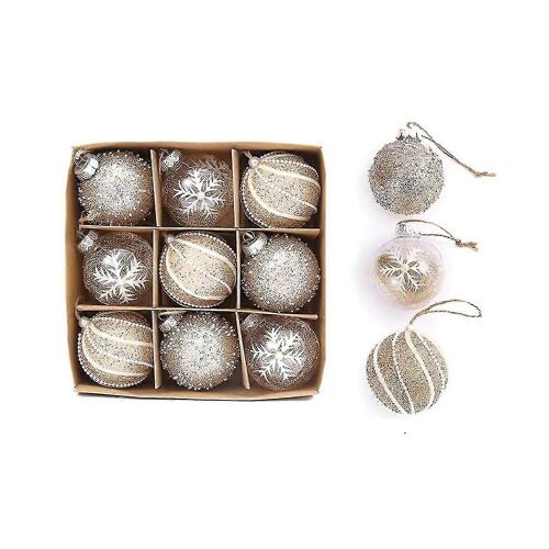Boule De Noël En Dentelle Faite À La Main, Décoration De Fête, D'anniversaire, Cadeau, Exquise, 2