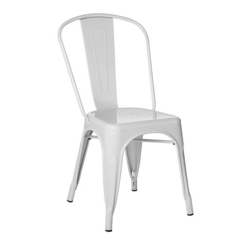 Lot De 4 Chaises De Salle À Manger Empilables Lix Blanc